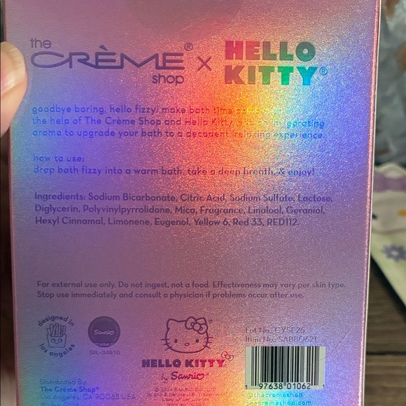 Hello Kitty Self Care Bundle 💖 Sleep Mask + Bath Bomb + Face Mask Gift Set - Picture 6 of 8